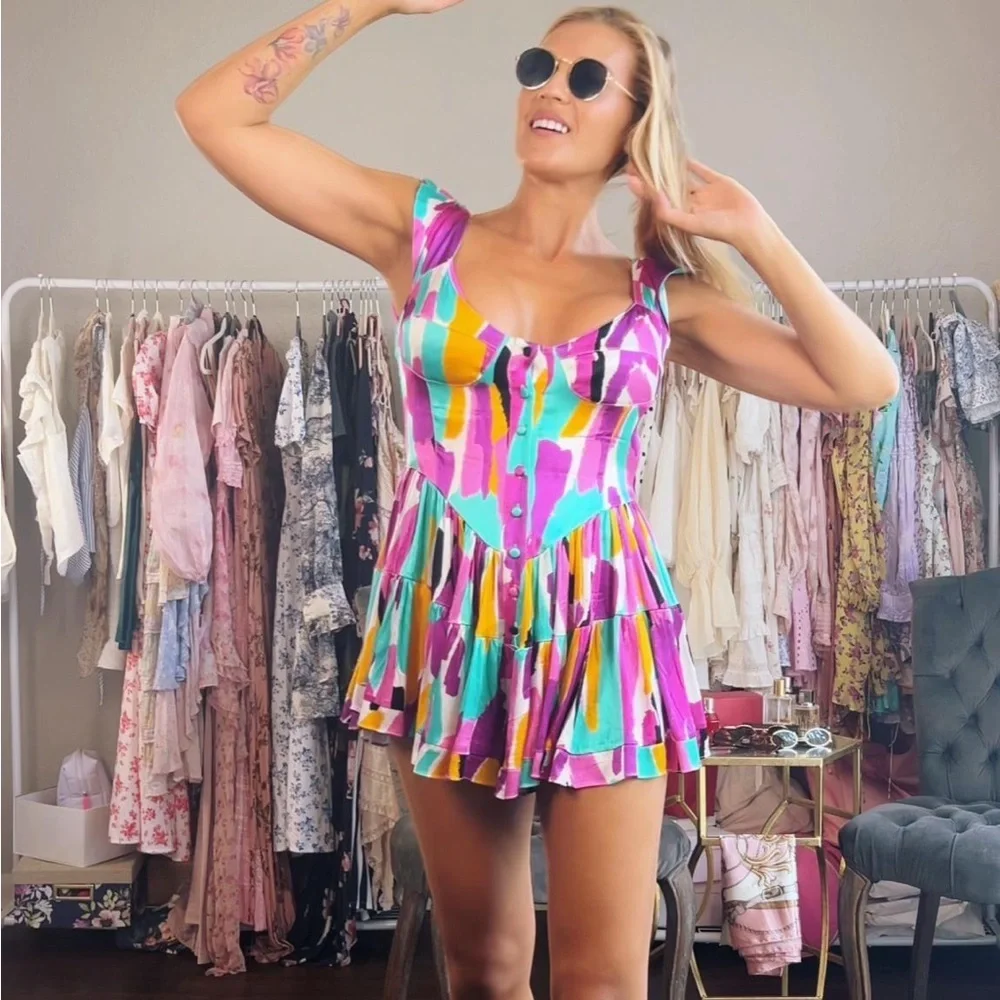 Vanessa Mooney Elisabeth Romper Dress